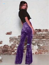 Solid color elastic waist wide leg pantsŮʽ��ɫ�ɾo�����ѝ