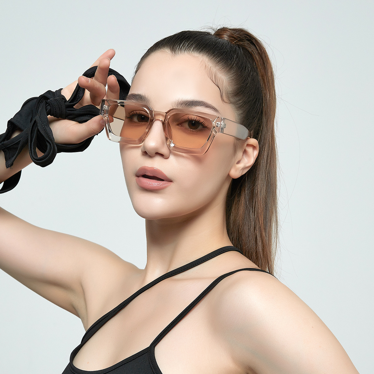 New Sunglasses Narrow Frame Glasses Men's Rectangular Frame Personalized Trendy Sunglasses Women's Instagram Style Versatile New Retro Sunglasses Men_voghion.com
