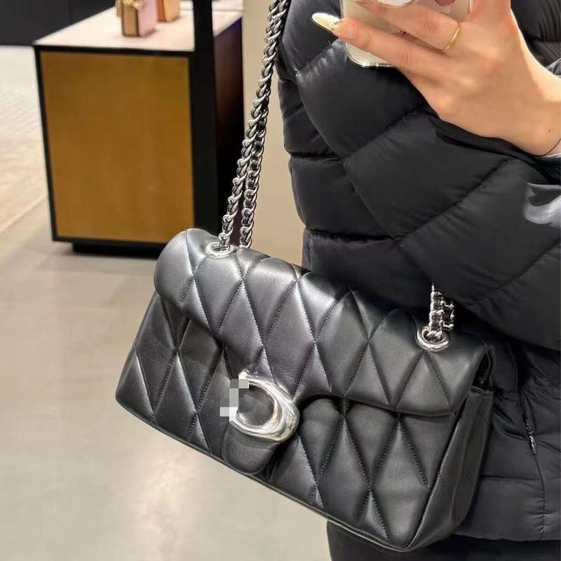 Coco C 新しい菱形キルティングタビーストライプスモールフレグランスチェーンボーエンバッグ脇の下ショルダークロスボディレディースバッグ|undefined