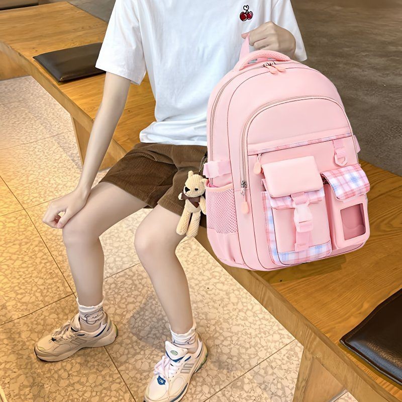 Tres paquetes de mochila para niñas de escuela primaria JK12356 grado ultra ligero mochila para niños