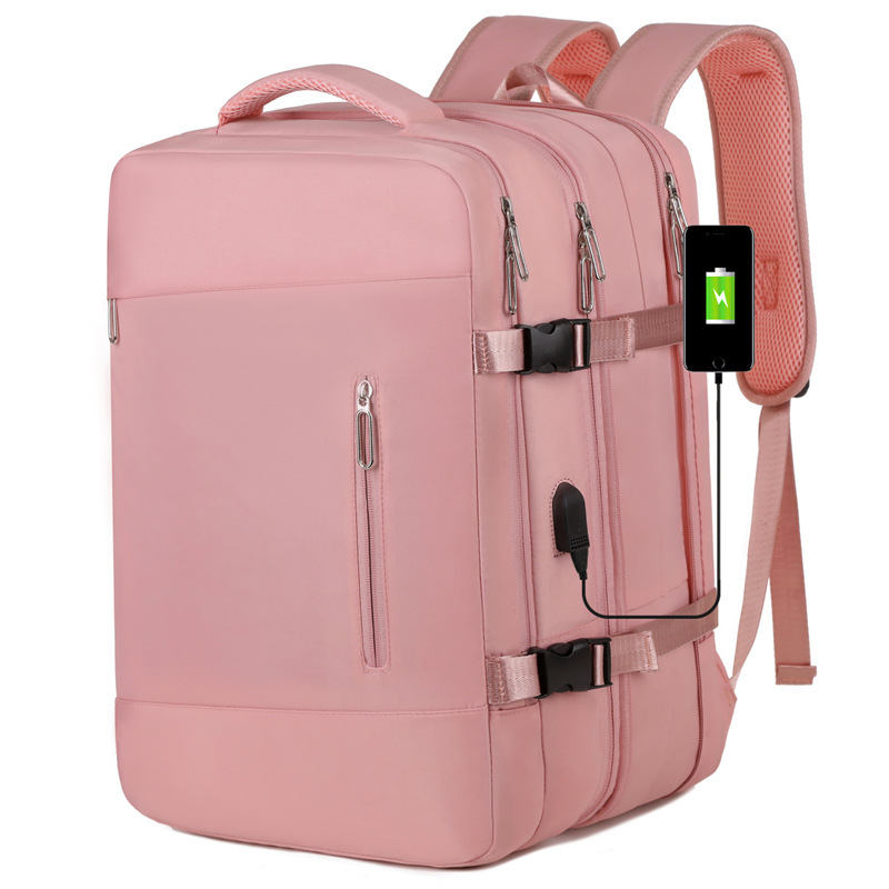 Cross-border wholesale casual business backpacks for men and women, high-end multi-functional computer bags, fashionable and simple travel backpacks details Picture