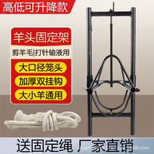 羊头固定架克升降剪羊毛架子羊笼头保定架配种挤奶喂药修踢绵羊笼