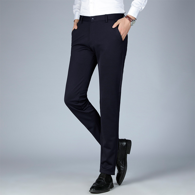 Western Trousers Men's Straight Pants Spring New Style Pants Dagging Western Pants Casual Trousers Business Net Edition Men's Pants