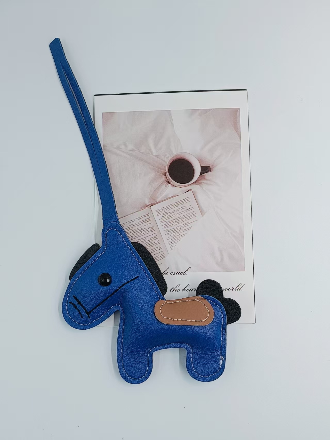 Transfronterizos pu cuero pony colgantes bolsos de bolsa pony lindo correa tendencia llaveros de automóviles bolsa colgante al por mayor