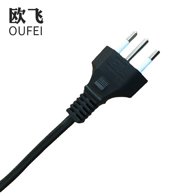 UC插头电源线新巴西三插电源线巴西电源线 带米老鼠电脑插头