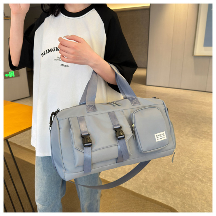 Travel bag Premium sense women's large-capacity sports bag Fitness bag Luggage bag Water-proof shoulder bag_voghion.com