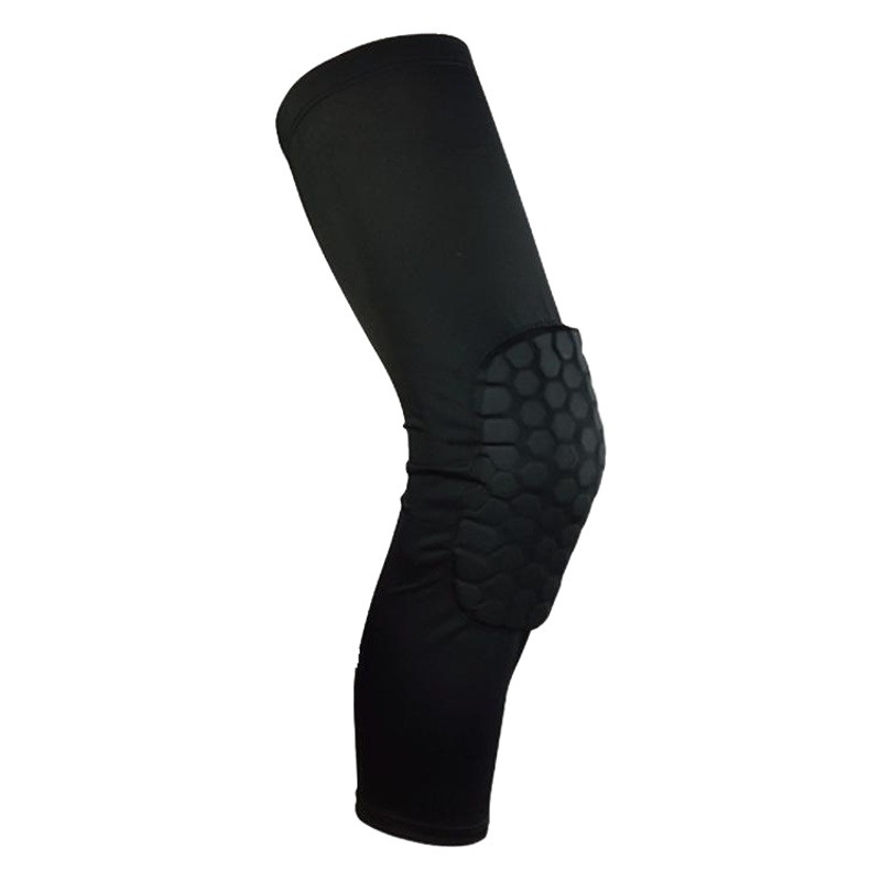 Menisci pierna protector cubierta panal rodilla pad baloncesto fútbol alto elástico transpirable pierna guardia correr ciclismo deportes equipo de protección