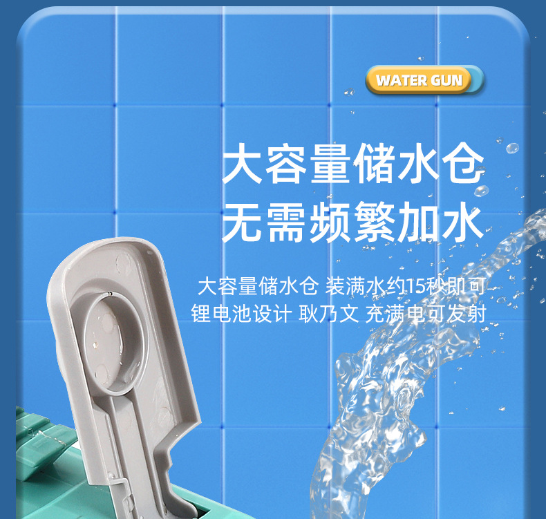 电动连发水枪儿童玩具喷水大容量背包高压强力全自动吸水呲泼水节详情6