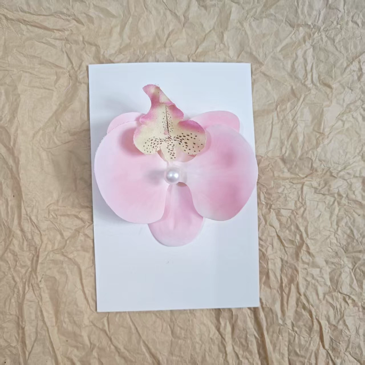 Hairgrip floral clips, princess French-style phalaenopsis & plumeria, multi-size duckbill & pins