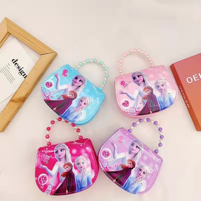 2024 nuevo bolso de hombro de hielo y nieve para niños de moda princesita salvaje fuera de la tendencia Aisha bolso de mensajero portátil lote