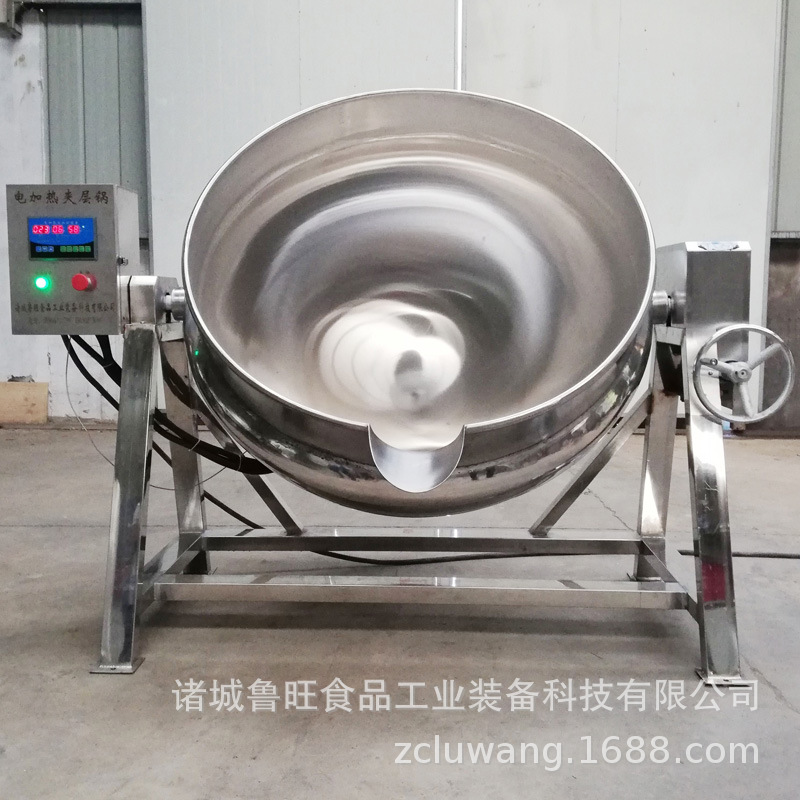 生产各种夹层锅 不锈钢可倾夹层锅 手动翻锅出料夹层锅