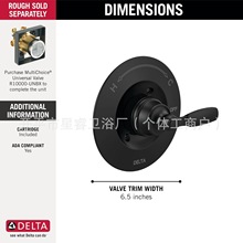 Delta Matte Black T14032-BL ��ԡ�y�b��w