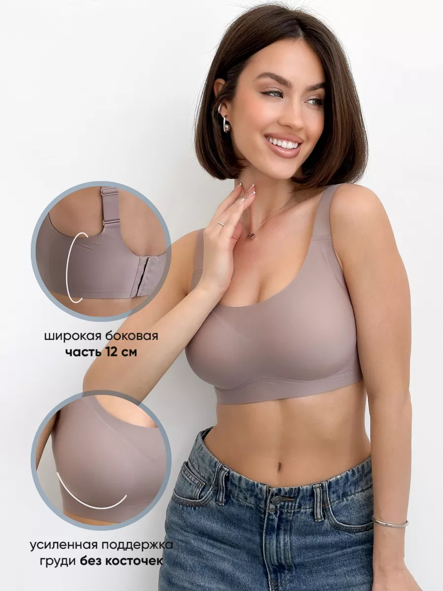 Women's Strapless Bra Plus Size Seamless Wire-free Comfort_voghion.com