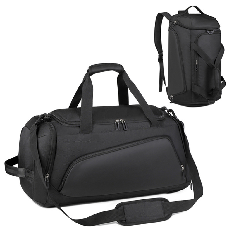 Bolsa de fitness, mochila de entrenamiento anti-salpicaduras, bolsa de deporte, bolsa de viaje portátil con separación en seco y húmedo con almacén de zapatos