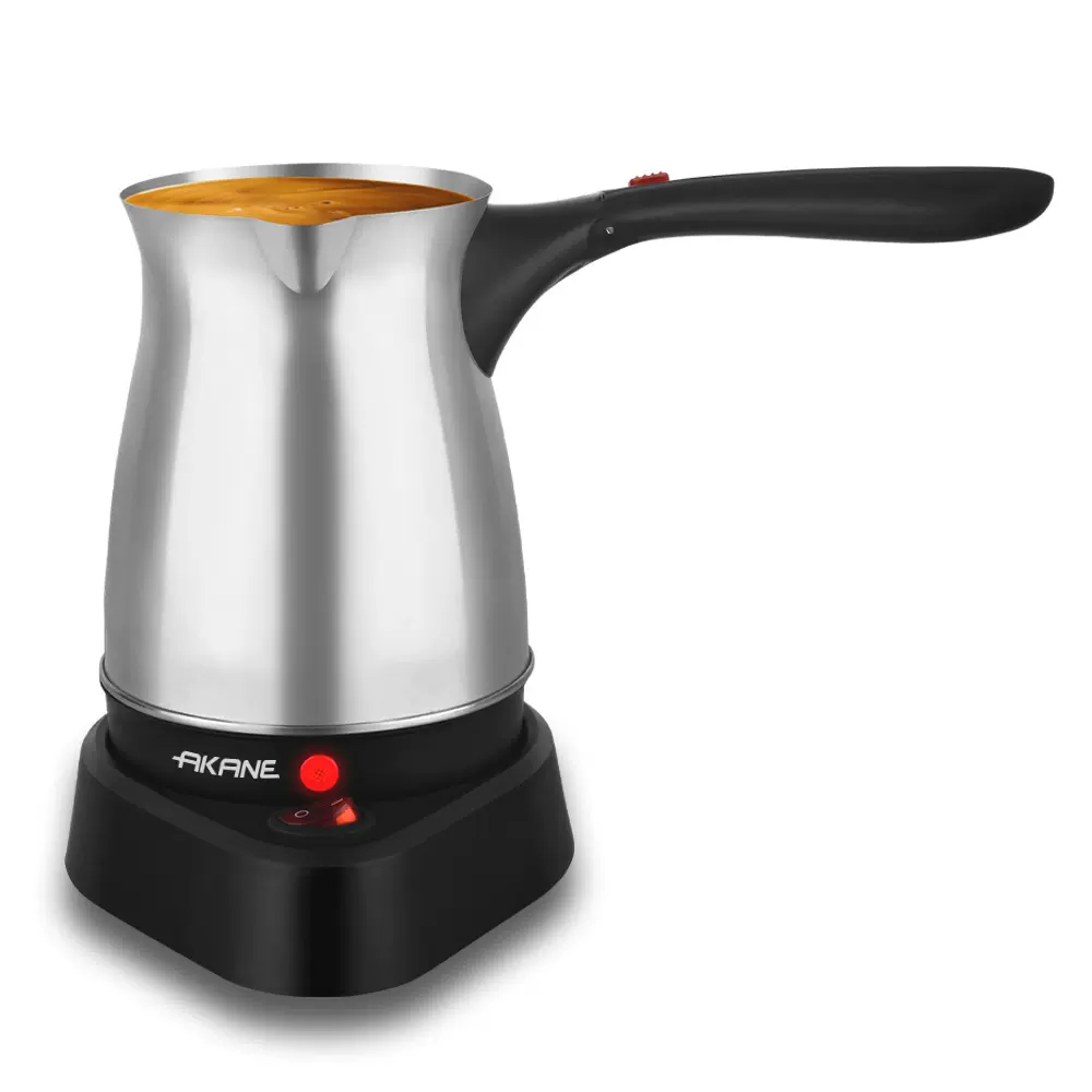 AKANE跨境欧规土耳其咖啡壶带手柄不锈钢热水壶电热煮咖啡机
