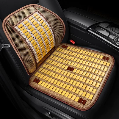 Seat cushion, seat cover | Truck Seat Cushion - embellish-with-warm-rice-square-cushion-waist-support-upgrade-and-enlarge-more-bamboo-slices