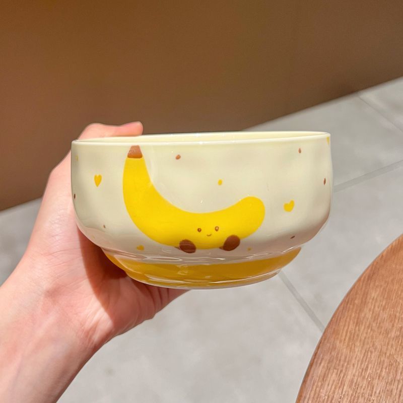 Fruit Croissant 4.65-inch [Banana] Rice Bowl
