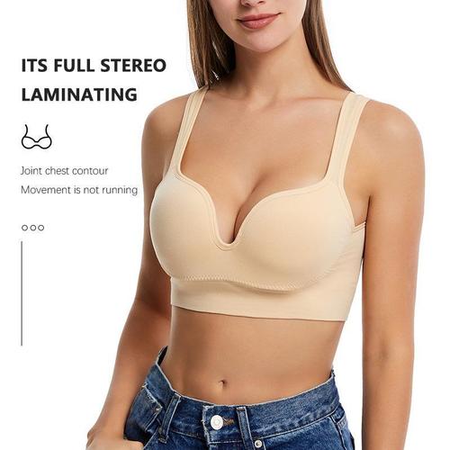 New style overseas running shock-absorbing vest large size bra cross-border fitness high-intensity large bust plus-size sports underwear for women