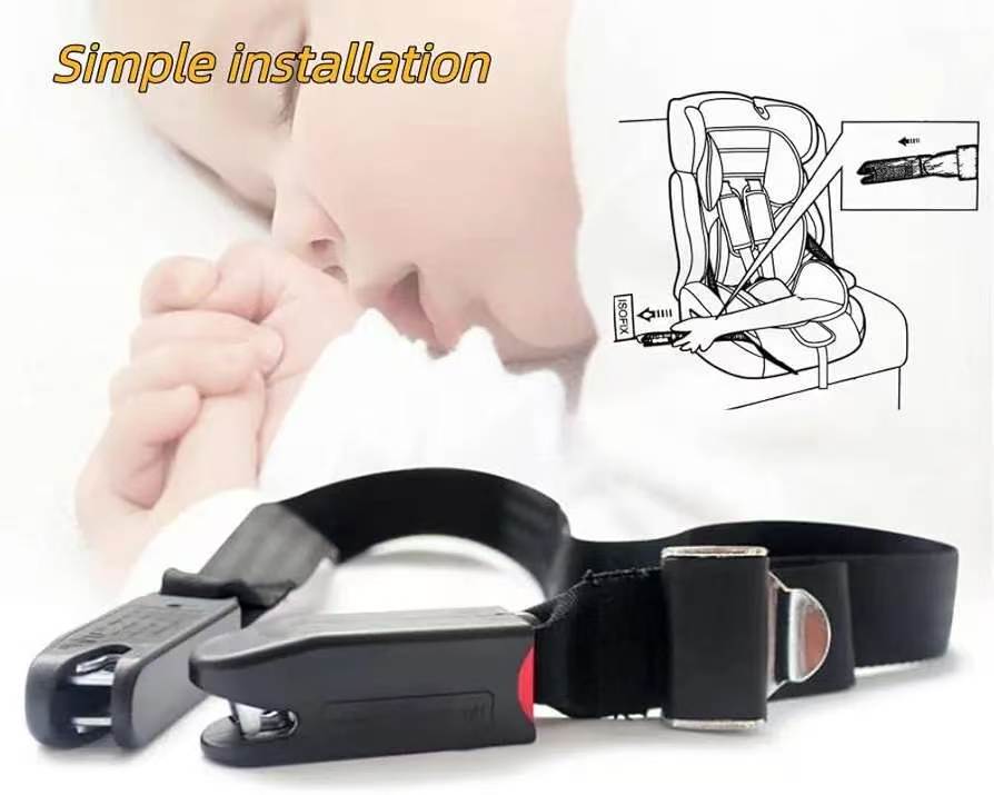 Cross-Border Hot-Selling Isofix Interface Connection Strap for Car Child Safety Seats, Polyester Fixed Soft Safety Belt Wholesale
