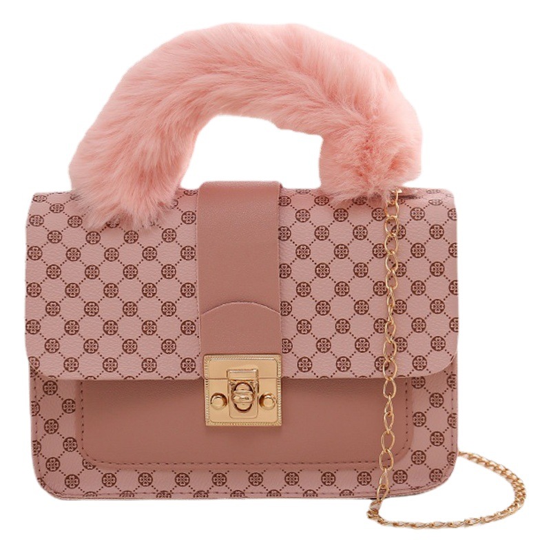 Felpa pequeño bolso cuadrado Comercio exterior al por mayor 2023mini bolso de moda bolso de cadena bolso impreso bolsa de mensajero