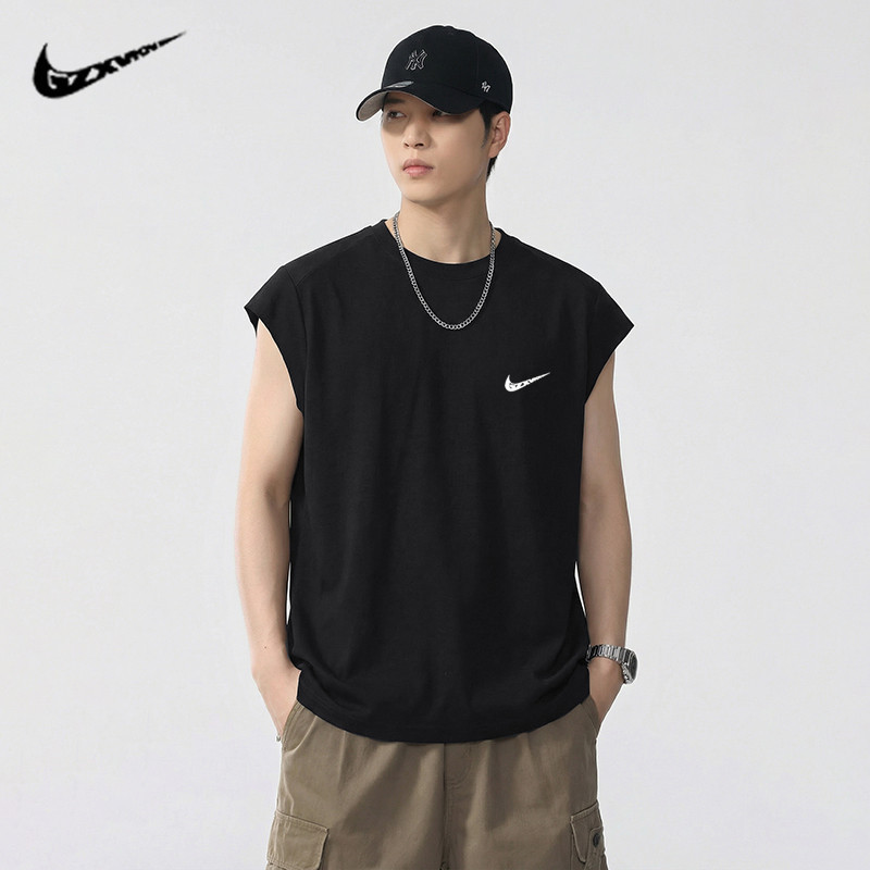 Summer Thin Quick-Drying Vest for Boys Basketball Loose Ice Silk Sleeveless T-Shirt Men's Casual Sports Breathable Top Summer Thin Quick-Drying Vest for Boys Basketball Loose Ice Silk Sleeveless T-Shirt Men's Casual Sports Breathable Top