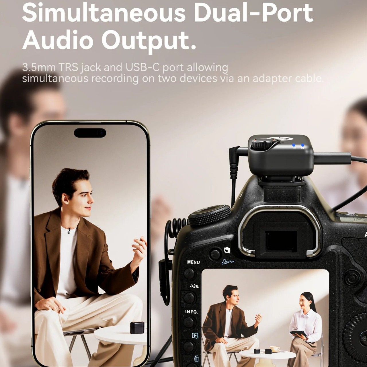 Hollyland Lark M2S Micrófono inalámbrico para cámara Fotografía Entrevista Vlog