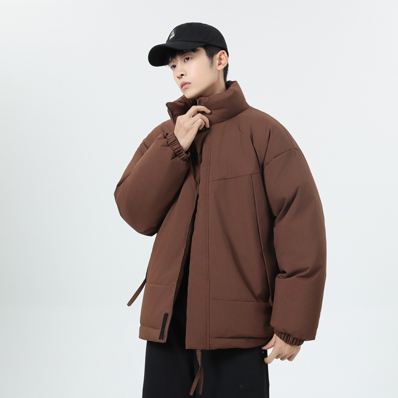源头工厂冬季新款情侣棉服男女户外日系面包服宽松立领夹克外套男