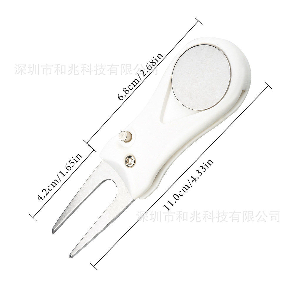 봄 녹색 포크-화이트