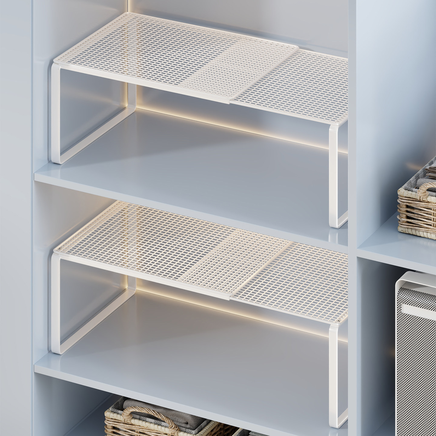 Cabinet Shelf Divider, Wardrobe Retractable Storage Partition, Kitchen Cabinet Divider, Shoe Cabinet Storage Rack