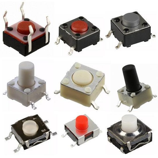 四角轻触按键开关/轻触按动开关/触觉轻触开关 复位按键开关6*6