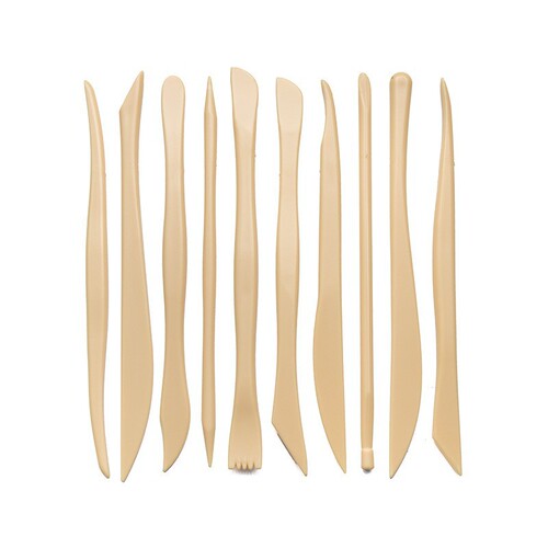 Cross-border pottery tools 10-piece set clay sculpture multi-combination carving knife cake biscuits fondant DIY production supplies