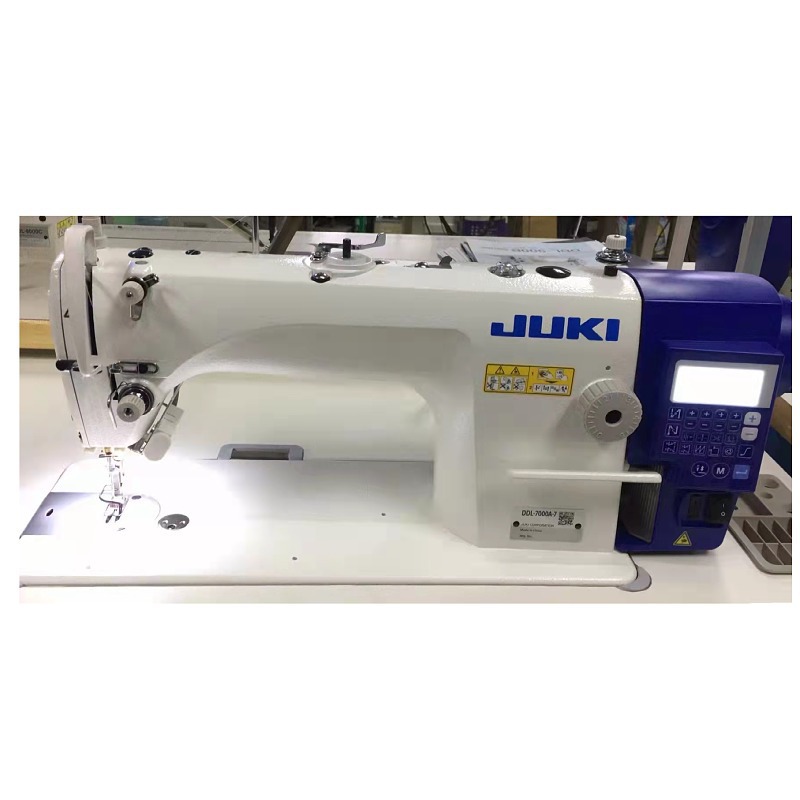 Venta al por mayor nuevo japonés JUKI máquina pesada DDL7000A sola aguja automática máquina de coser plana máquina de coser industrial de coche plano
