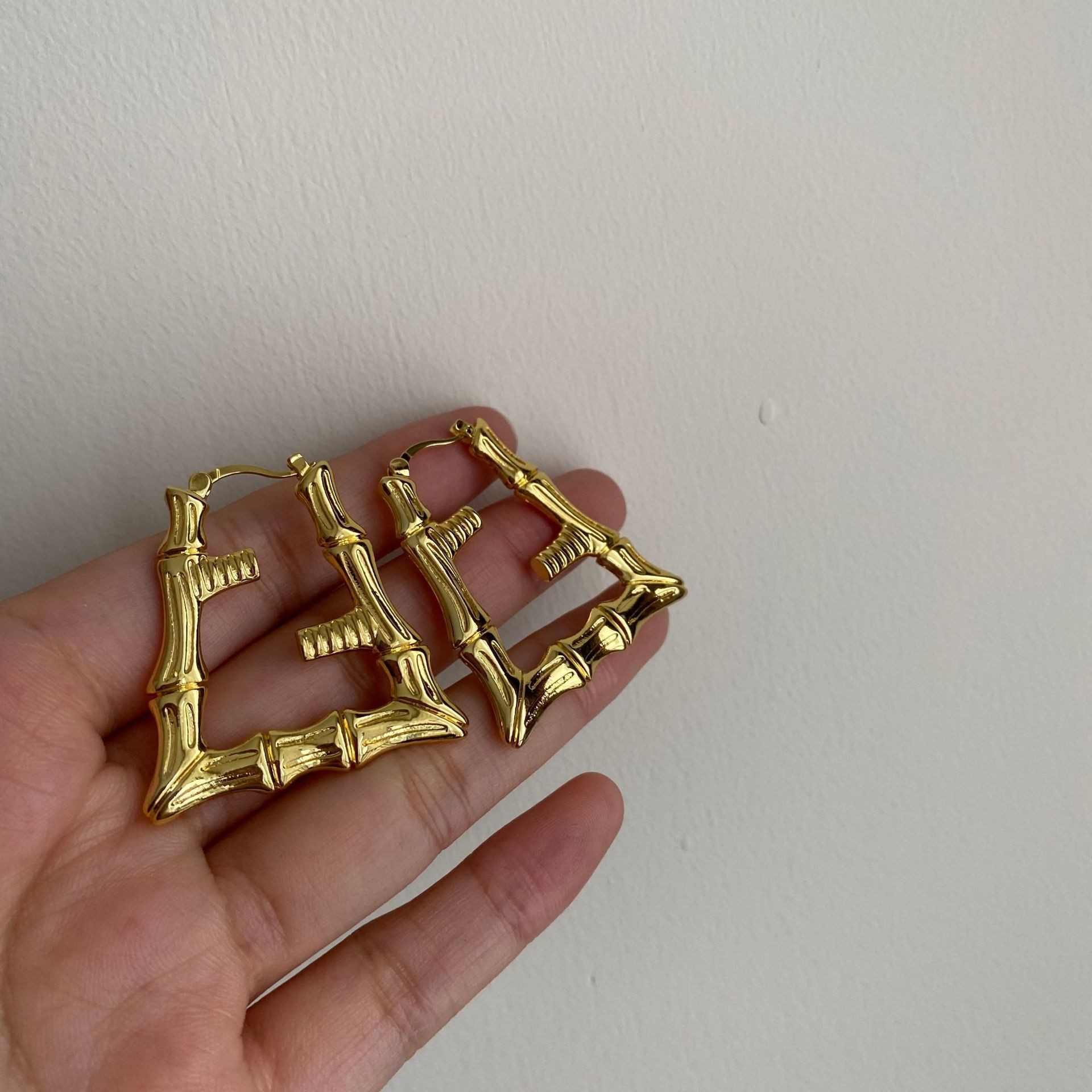 Retro Geometric Copper Plating Earrings 1 Pair