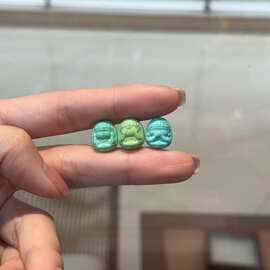 菱镁矿三不佛DIY文玩配饰手串手链隔珠编绳挂件创意配饰