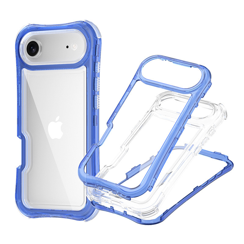 新款适用苹果17pro max三合一手机壳透明iphone17 Air气囊TPU+PC|undefined