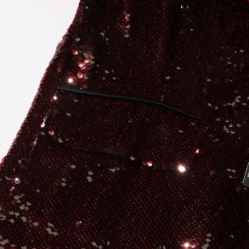 Giacca blazer donna elegante con paillettes scollo a v slim fit sera_voghion.com