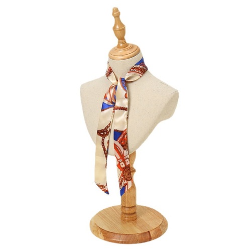 Elegant New Slim Strap Wrapped Bag Handle Silk Scarf, Decorative Strap for Women, Small Neck Scarf