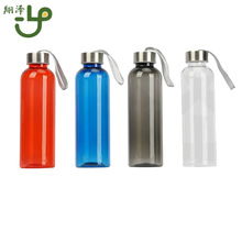 外贸运动水瓶500ml透明广告杯国外商场送人印刷不锈钢盖饮料水壶