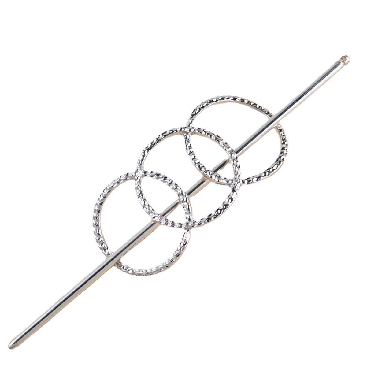 Moda nuevo estilo Accesorios para el cabello europeo y americano minimalista hueco geométrico redondo metal horquilla clip de pelo Cen ventilador joyería