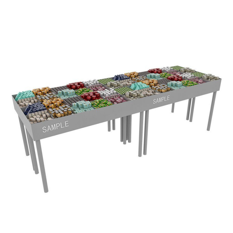 化妆品展彩妆展中岛展流水美妆店护肤品展示架摆台小样促销展示台