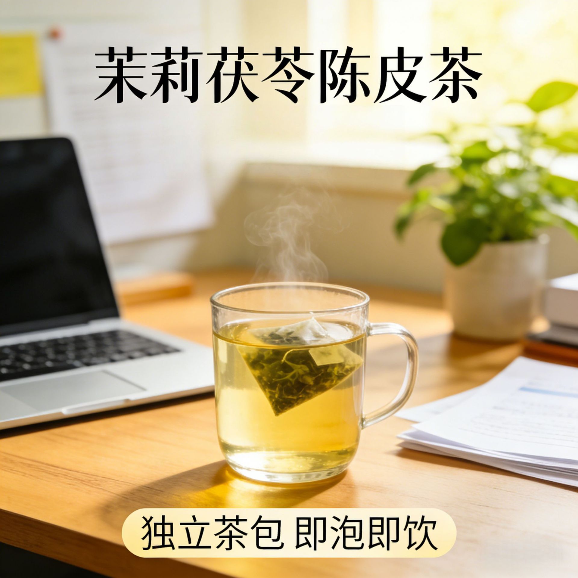 Jasmine Poria Tangerine Peel Tea 100g 20 Pyramid Tea Bags Daily Wellness Brew preparation