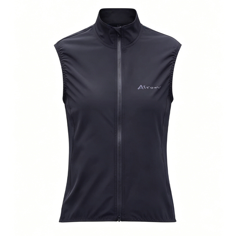 Quanxin Cycling Vest for Men and Women, Autumn and Winter Fleece-Lined Windproof and Waterproof Cycling Clothing, Lightweight Bicycle Sleeveless Windbreaker