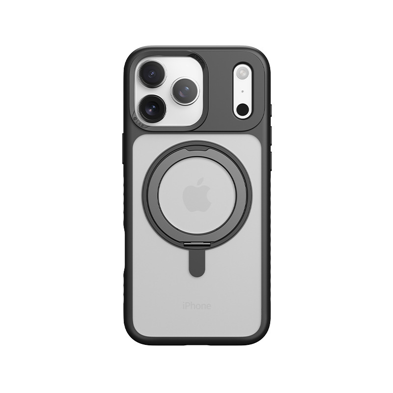 预售ROCK旋立系列肤感磁吸适用于iPhone17支架磁吸旋转支点手机壳|undefined