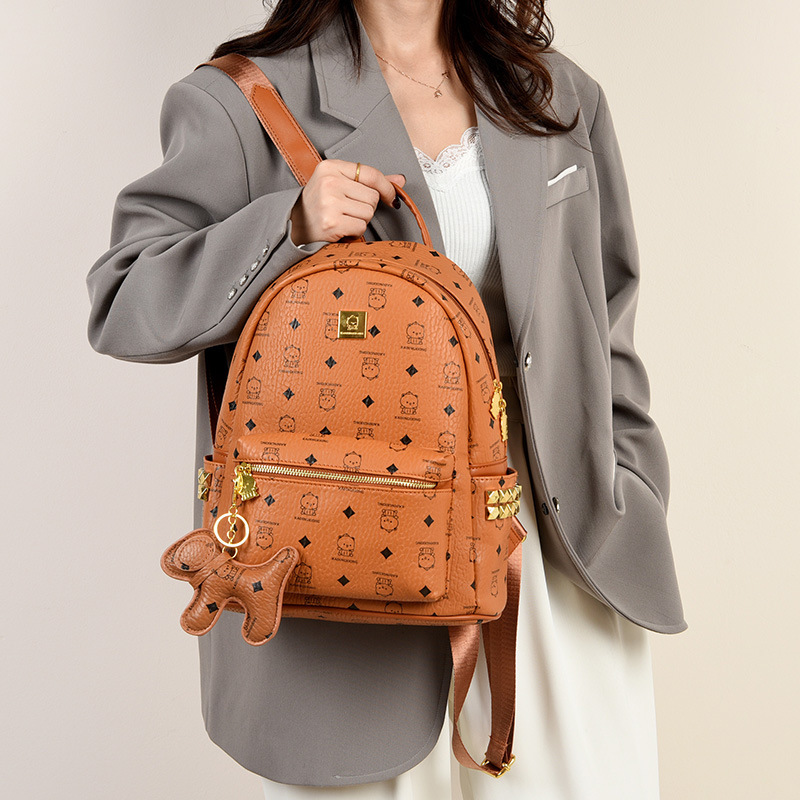 Charming Libao Birthday Gift Cute Bear Commuter Backpack New Fashionable Female College Student Backpack Large Capacity Schoolbag