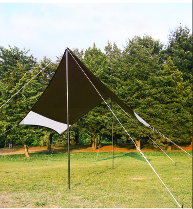 32mm Thickened Outdoor Large Canopy Pole 2.8m Support Poles Thickened Aluminum Alloy 4-Section Sunshade