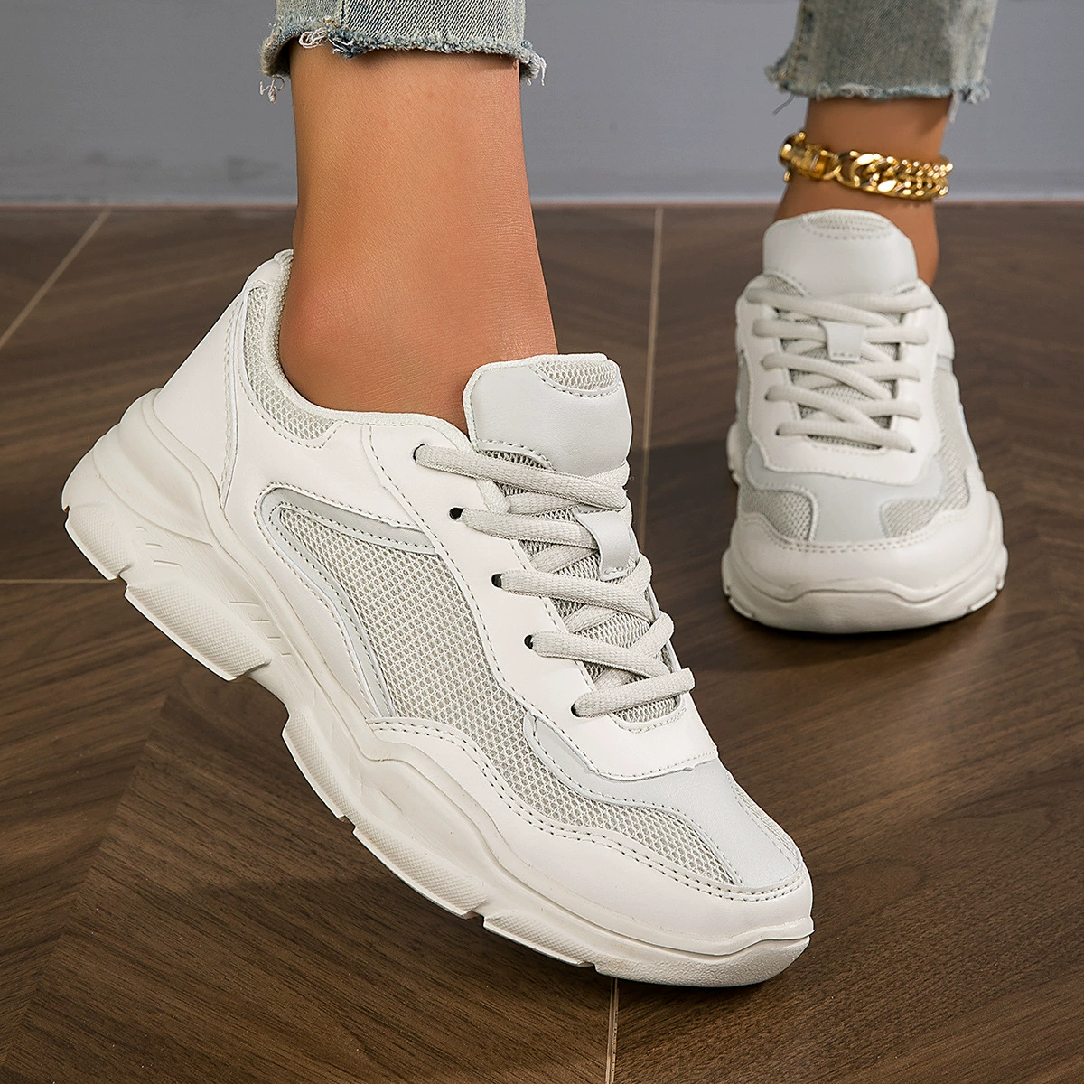 2025 весенний трансграничный новый удобный женский туфель летающий дышащий кроссовки повседневная обувь модная обувь для беговых пар обувь