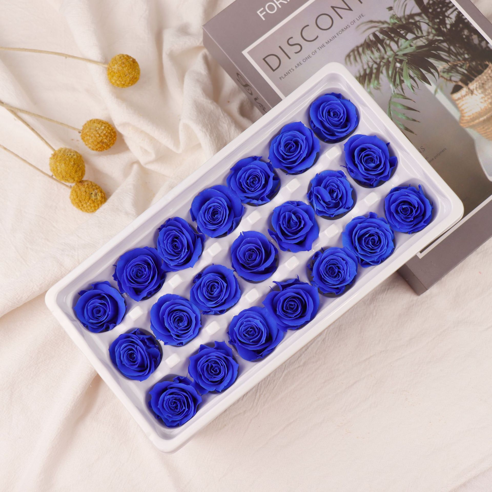 Clase B Flor eterna Rosa 2 3cm Día de San Valentín chino Flor eterna al por mayor DIY Yunnan 520 Regalo del día de la madre