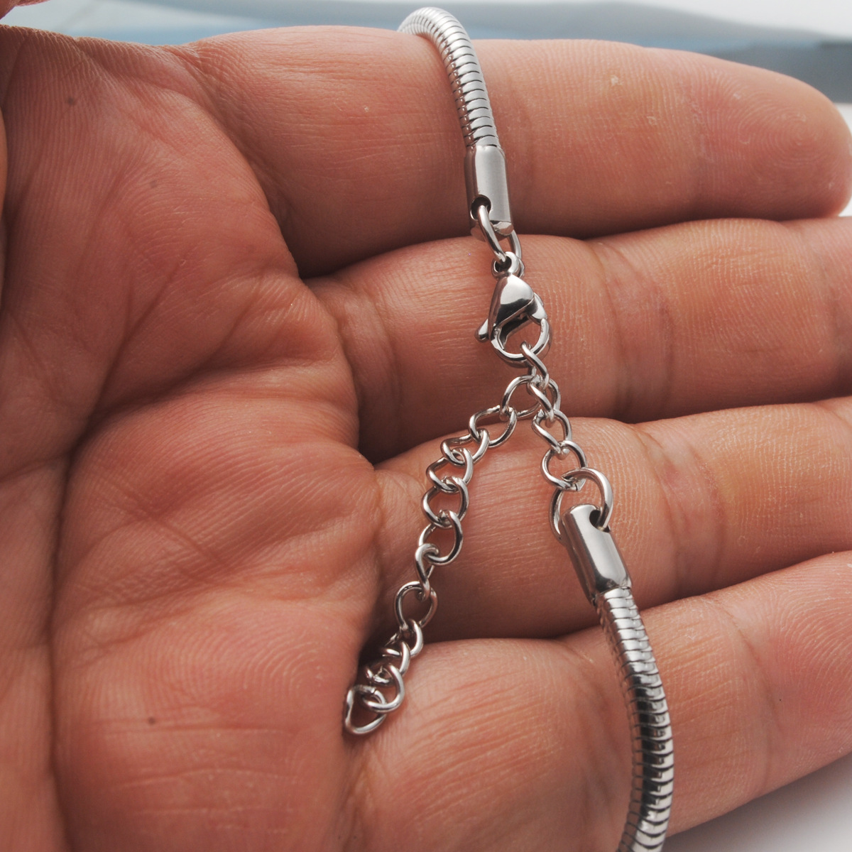 Retro Geometric Stainless Steel Polishing Bracelets 1 Piece