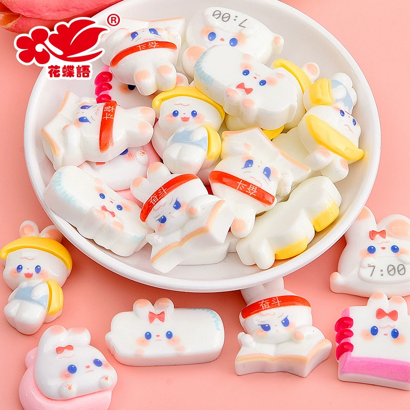 Creative cute rabbit with accessories, cream phone case, decorative accessory, DIY