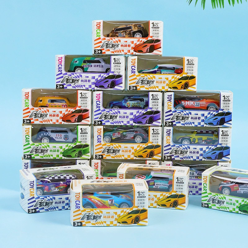 Warrior, children's metal toy car for boys, racing car, car model, gift box, set